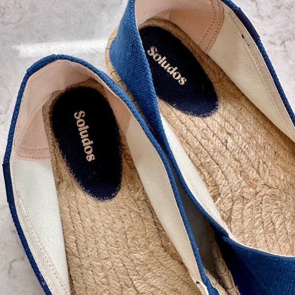 SOLUDOS, MENS ORIGINAL ESPADRILLE IN FRENCH BLUE CANVAS. SIZE 11 1/2 main image 6